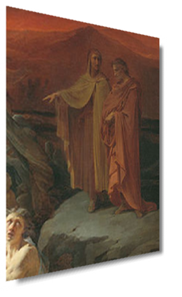 Inferno - Dante and Virgil encountering the three giants, …