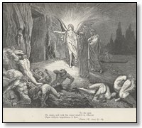 La Divine Comedie - L'Enfer de Dante Alighieri: Ils seront tous fermés, répondit le sage, quand les morts y
rentreront à jamais, après avoir repris leur chair dans Josaphat. Ici,
dans ce canton détourné, gît Épicure et sa nombreuse famille.
Ils
enseignaient que l'homme meurt tout entier... Mais dans peu les désirs
que tu m'as montrés et ceux que tu me caches seront également
satisfaits.